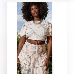 Bubble blouse with open back Eloquii